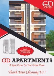 Image of 1550 Sq.ft 3 BHK Apartment / Flat for sale in GD Apartments, Sector 104, Noida for Rs. 9500000
