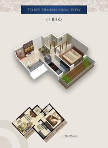 Image of 1100 Sq.ft 1.5 BHK Apartment / Flat for sale in Patel Rudra Palace, Taloja, Navi Mumbai for Rs. 10500000