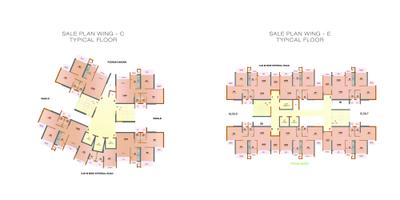 Image of 1055 Sq.ft 2 BHK Apartment / Flat for sale in Vishesh Balaji Symphony Phase 3, Shilottar Raichur, Navi Mumbai for Rs. 7800000