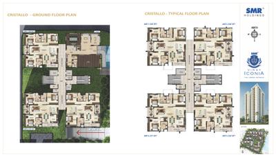Image of 1450 Sq.ft 2 BHK Apartment / Flat for sale in SMR Vinay Iconia Phase 2, Serilingampally, Hyderabad for Rs. 14500000