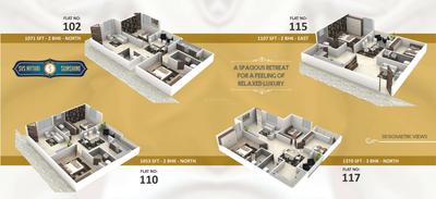 Image of 1071 Sq.ft 2 BHK Apartment / Flat for sale in SVS Mythri Sunshine, Anagalapura, Bengaluru for Rs. 8500000