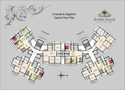 Image of 1175 Sq.ft 2 BHK Apartment / Flat for sale in Bombay Kritika Jewels, Ulwe, Navi Mumbai for Rs. 9800000