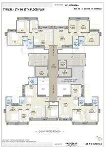 Image of 1200 Sq.ft 2 BHK Apartment / Flat for sale in City Century Two, Ghansoli, Navi Mumbai for Rs. 18000000