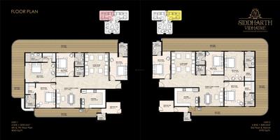 Image of 4000 Sq.ft 4 BHK Apartment / Flat for sale in Siddharth Vidhatre, Rajpur Road, Dehradun for Rs. 62600000
