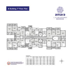 Image of 1050 Sq.ft 2 BHK Apartment / Flat for sale in Siddh Amara Phase II, Bavdhan, Pune for Rs. 8700000