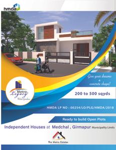Image of 2099 Sq.ft Residential Plot / Land for sale in The Metro Legacy, Medchal, Secunderabad for Rs. 8200000