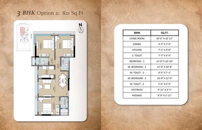 Image of 500 Sq.ft 1 BHK Apartment / Flat for sale in Alliance Abhimanyu, Malad West, Mumbai for Rs. 9900000