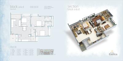 Image of 1945 Sq.ft 3 BHK Apartment / Flat for sale in Orchid Exotica, Makarba, Ahmedabad for Rs. 17500000