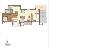 Image of 1210 Sq.ft 2 BHK Apartment / Flat for sale in Savvy Swaraaj Pragati PH 2 2A, Gota, Ahmedabad for Rs. 6000000