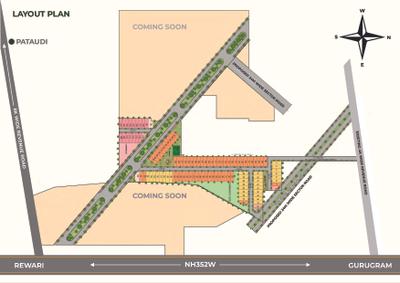 Image of 1170 Sq.ft Residential Plot / Land for sale in Palm Drive, Pataudi, Gurgaon for Rs. 12350000