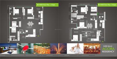 Image of 1422 Sq.ft 3 BHK Apartment / Flat for sale in Shree Balaji Agora Residency, Sughad, Gandhinagar for Rs. 8000000