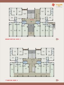 Image of 1510 Sq.ft 3 BHK Apartment / Flat for sale in 9 Brothers Swastik Rise, South Bopal, Ahmedabad for Rs. 9500000