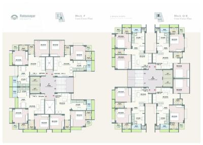 Image of 1190 Sq.ft 2 BHK Apartment / Flat for sale in Ratnasagar Heights, New Ranip, Ahmedabad for Rs. 5500000