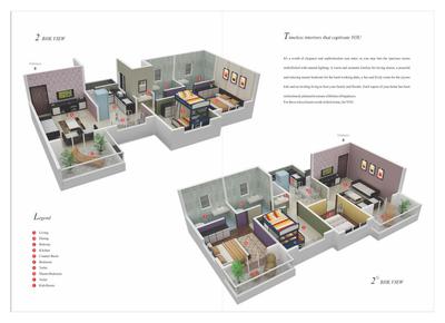 Image of 1680 Sq.ft 3 BHK Apartment / Flat for sale in Bhojwani Destiny, Pimple Saudagar, Pune for Rs. 8800000