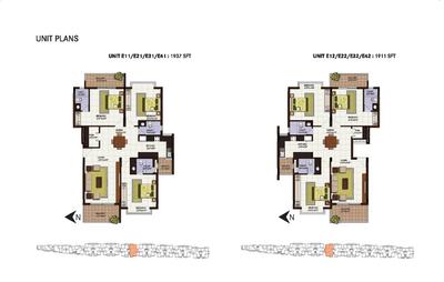 Image of 1937 Sq.ft 3 BHK Apartment / Flat for sale in Century Linea, Jakkur, Bengaluru for Rs. 23400000