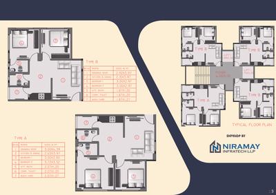 Image of 1250 Sq.ft 2 BHK Apartment / Flat for sale in Niramay Residency, Jivrajpark, Ahmedabad for Rs. 5500000