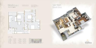 Image of 1945 Sq.ft 3 BHK Apartment / Flat for sale in Orchid Exotica, Makarba, Ahmedabad for Rs. 17500000