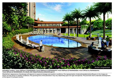 Image of 1100 Sq.ft 2.5 BHK Apartment / Flat for sale in Shapoorji Pallonji Joyville Hadapsar Annexe Phase 14, Shewalewadi, Pune for Rs. 8500000