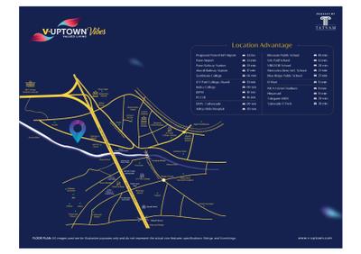 Image of 1500 Sq.ft 3 BHK Apartment / Flat for sale in Tatvam V Uptown D Wing and E Wing, Kiwale, Pune for Rs. 13000000