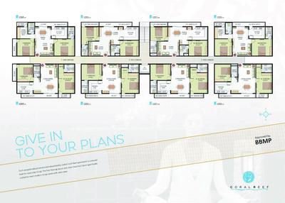 Image of 1221 Sq.ft 2 BHK Apartment / Flat for sale in Costa Coral Reef by Costa Infra, Electronic City, Bengaluru for Rs. 8000000