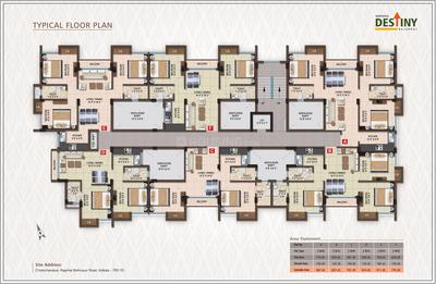 Image of 1000 Sq.ft 3 BHK Apartment / Flat for sale in Magnolia Destiny, Chhota Chanpur, Kolkata for Rs. 5100000