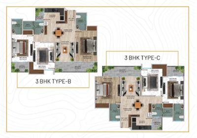 Image of 700 Sq.ft 1 BHK Apartment / Flat for sale in Guru Kripa Sky, Sunrakh Bangar, Vrindavan for Rs. 5700000