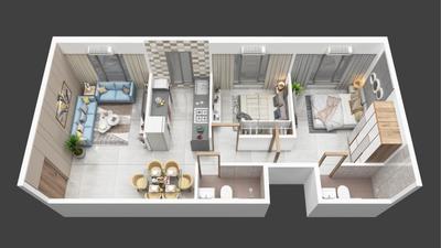 Image of 382 Sq.ft 1 BHK Apartment / Flat for sale in Kripa Elysium, Chembur, Mumbai for Rs. 9800000