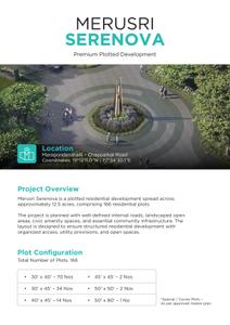Image of 1200 Sq.ft Residential Plot / Land for sale in Merusri Serenova, Bettenahalli, Bengaluru for Rs. 9600000