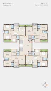Image of 1125 Sq.ft 3 BHK Apartment / Flat for sale in Cubicon Altosa Olivia, Mavdi, Rajkot for Rs. 9751000