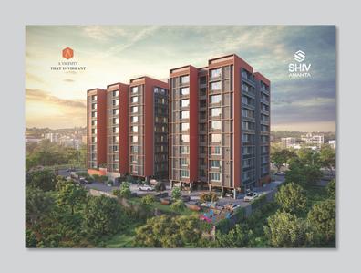 Image of 831 Sq.ft 3 BHK Apartment / Flat for sale in Shiv Ananta, Chandkheda, Ahmedabad for Rs. 8500000