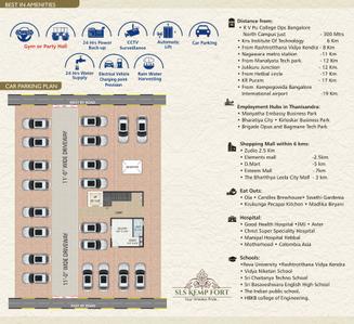 Image of 1210 Sq.ft 2 BHK Apartment / Flat for sale in SLS Kemp Fort, Srinivasa Nagar, Bengaluru for Rs. 6500000