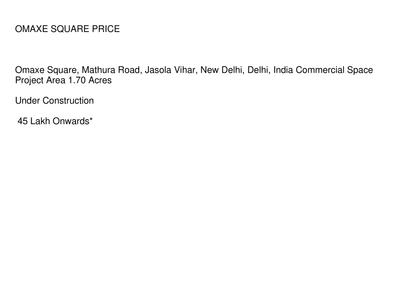 Omaxe Square Brochure 5