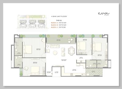 Image of 3096 Sq.ft 4 BHK Apartment / Flat for sale in Eva, Koba, Gandhinagar for Rs. 13416000