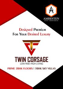 Image of 301 Sq.ft 1 RK Apartment / Flat for sale in Ambesten Twin Corsage, Noida Extension, Greater Noida for Rs. 2500000