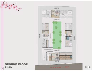 Image of 3600 Sq.ft 4 BHK Apartment / Flat for sale in SL Bblossom The Presidency, Vesu, Surat for Rs. 19623600
