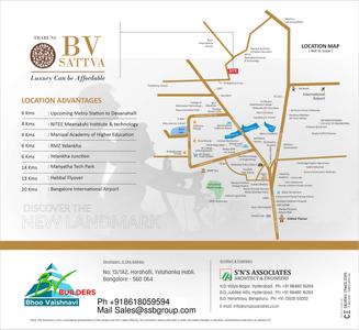 Image of 1130 Sq.ft 2 BHK Apartment / Flat for sale in Tharuns BV Sattva, Gantiganahalli, Bengaluru for Rs. 9500000