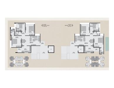 Image of 1750 Sq.ft 3 BHK Apartment / Flat for sale in Aaryan Embassy by Aaryan Builders, South Bopal, Ahmedabad for Rs. 9500000