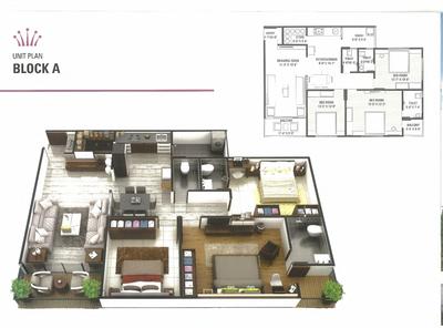 Image of 600 Sq.ft 2 BHK Apartment / Flat for sale in RR Royal Regency, Nikol, Ahmedabad for Rs. 5500000