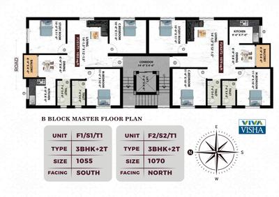 Image of 1054 Sq.ft 3 BHK Apartment / Flat for sale in Viva Visha, Chitlapakkam, Chennai for Rs. 10200000