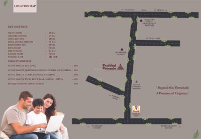 Image of 1459 Sq.ft 3 BHK Apartment / Flat for sale in Prahlad Pinnacle, Pundag, Ranchi for Rs. 8065200