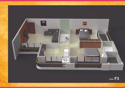 Image of 780 Sq.ft 1 BHK Apartment / Flat for sale in Infini Om Sai Home, Bhiwandi, Thane for Rs. 5500000