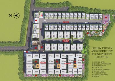 Image of 1600 Sq.ft 3 BHK Apartment / Flat for sale in PVR Bhavishya Hills, Tadepalli, Vijayawada for Rs. 8370000