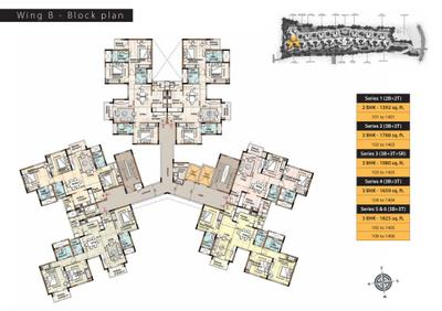 Image of 1835 Sq.ft 3 BHK Apartment / Flat for sale in Puravankara Purva Seasons, C V Raman Nagar, Bengaluru for Rs. 38500000