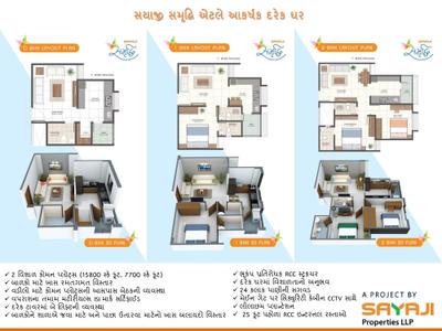 Image of 666 Sq.ft 1 BHK Apartment / Flat for sale in Sayaji Samruddhi, Kathwada, Ahmedabad for Rs. 2200000