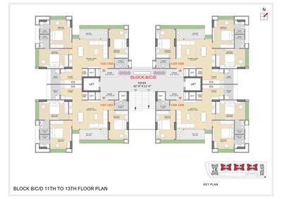 Image of 2475 Sq.ft 3 BHK Apartment / Flat for sale in Laxmi Azzaro, Gota, Ahmedabad for Rs. 12925000
