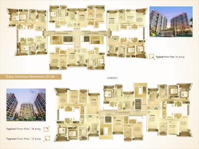 Image of 1079 Sq.ft 2 BHK Apartment / Flat for sale in Unique Estate Wing E, Mira Road East, Mira Bhayandar for Rs. 11850000