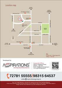 Image of 1100 Sq.ft 3 BHK Apartment / Flat for sale in Aspirations Elegance, Kalighat, Kolkata for Rs. 16100000