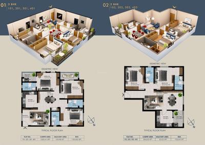 Image of 1380 Sq.ft 2 BHK Apartment / Flat for sale in Baibhab Prime, Pahala, Bhubaneswar for Rs. 7600000