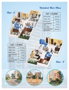 Image of 1032 Sq.ft 3 BHK Apartment / Flat for sale in Park View Tower, Industrial Area, Durgapur for Rs. 3694000