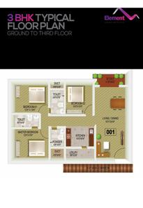 Image of 880 Sq.ft 2 BHK Apartment / Flat for sale in New Dimensions Fifth Element, Gunjur Village, Bengaluru for Rs. 7500000